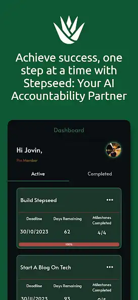 Play Stepseed: AI Goal Tracker  and enjoy Stepseed: AI Goal Tracker with UptoPlay