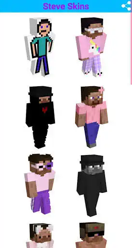Play Steve Skins For Minecraft  and enjoy Steve Skins For Minecraft with UptoPlay