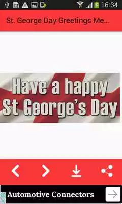 Play St. Georges Day Greetings Messages and Images