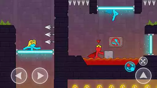 Play Stick Adventure: Red And Blue as an online game Stick Adventure: Red And Blue with UptoPlay