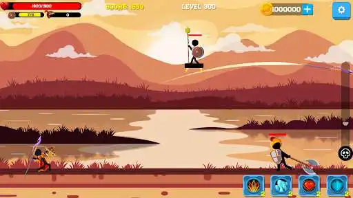 Play Stick Clash: Spear Stickman Battle as an online game Stick Clash: Spear Stickman Battle with UptoPlay