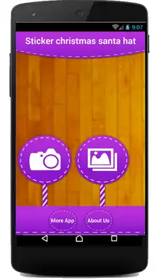 Play Sticker christmas santa hat