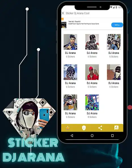 Play Sticker DJ Arana Cool  and enjoy Sticker DJ Arana Cool with UptoPlay