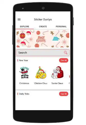 Play Sticker Duniya - All trending stickers - 2020  and enjoy Sticker Duniya - All trending stickers - 2020 with UptoPlay