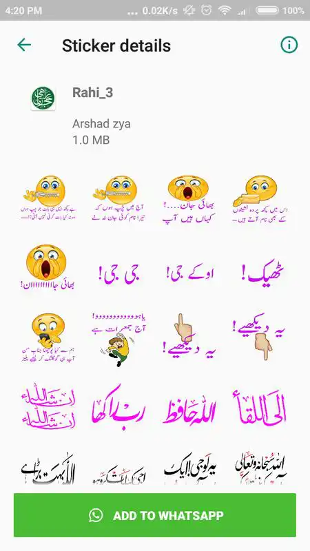 Play Sticker For Whatsapp RAHI HIJAZI