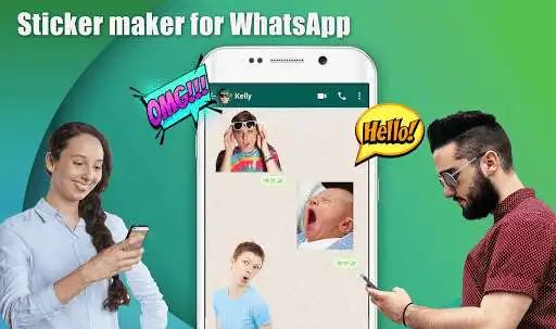 Play Sticker Maker - animated stickers for Whatsapp  and enjoy Sticker Maker - animated stickers for Whatsapp with UptoPlay