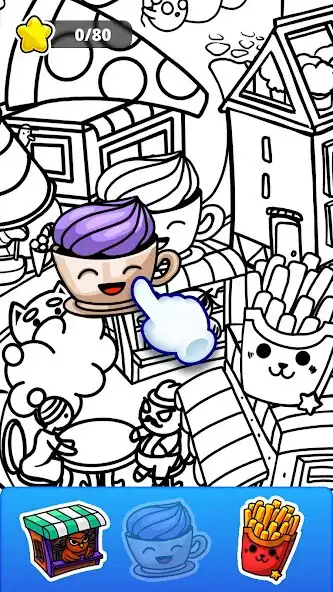 Play Sticker Puzzle - Coloring Game  and enjoy Sticker Puzzle - Coloring Game with UptoPlay
