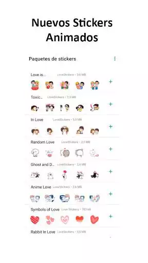 Play Stickers animados de amor para Whatsapp 2021  and enjoy Stickers animados de amor para Whatsapp 2021 with UptoPlay