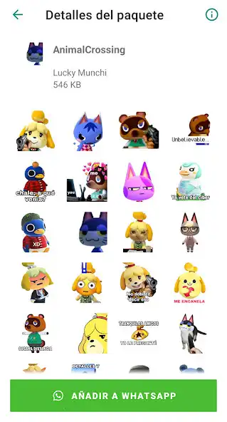 Play Stickers Animal Crossing For Whatsapp as an online game Stickers Animal Crossing For Whatsapp with UptoPlay