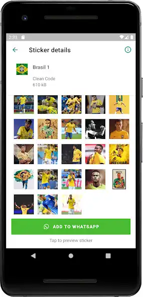 Play Stickers Brazil Soccer Team as an online game Stickers Brazil Soccer Team with UptoPlay
