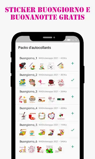 Play Stickers Buongiorno Buonanotte  and enjoy Stickers Buongiorno Buonanotte with UptoPlay