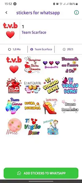 Play stickers buongiorno :WASticker as an online game stickers buongiorno :WASticker with UptoPlay