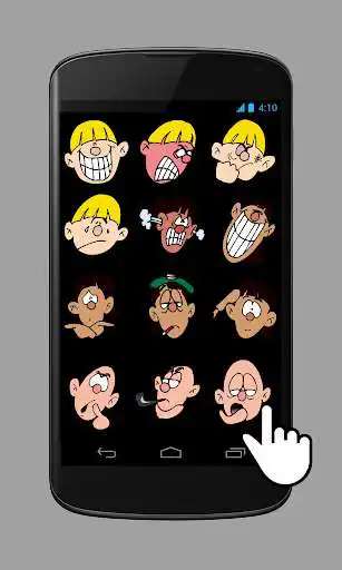 Play stickers cute emotion cartoon
