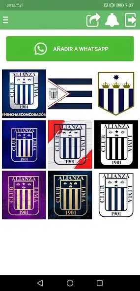 Play Stickers de Alianza Lima  and enjoy Stickers de Alianza Lima with UptoPlay