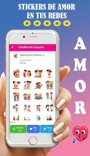 Play Stickers de amor para whatsapp as an online game Stickers de amor para whatsapp with UptoPlay