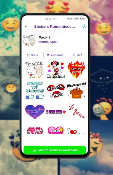 Play Stickers de Amor WASticker  and enjoy Stickers de Amor WASticker with UptoPlay