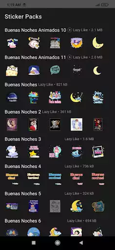Play Stickers de Buenas Noches  and enjoy Stickers de Buenas Noches with UptoPlay