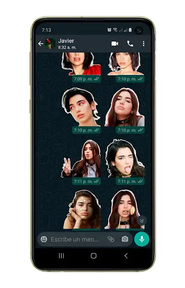 Play Stickers de Dua Lipa  and enjoy Stickers de Dua Lipa with UptoPlay