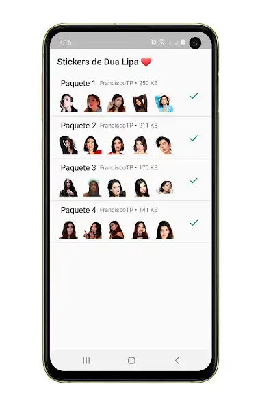 Play Stickers de Dua Lipa as an online game Stickers de Dua Lipa with UptoPlay