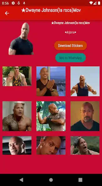 Play Stickers de Dwayne Johnson as an online game Stickers de Dwayne Johnson with UptoPlay