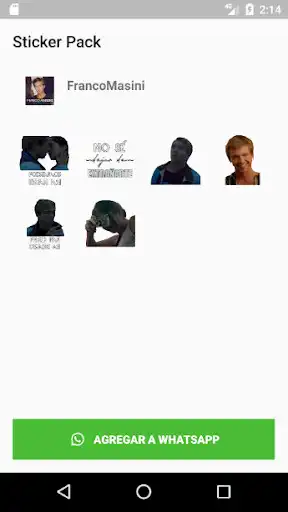 Play Stickers de Franco Masini para WhatsApp  and enjoy Stickers de Franco Masini para WhatsApp with UptoPlay