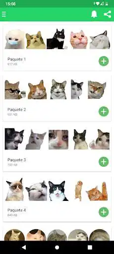 Play Stickers de gatos graciosos  and enjoy Stickers de gatos graciosos with UptoPlay