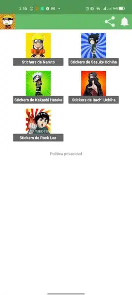 Play Stickers de Konohha - Datebayo  and enjoy Stickers de Konohha - Datebayo with UptoPlay