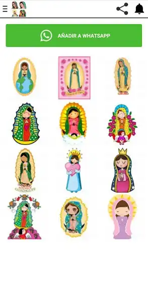 Stickers de la Virgen Maria online game with UptoPlay