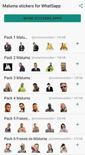 Play Stickers de Maluma para WhatSapp - WAStickers  and enjoy Stickers de Maluma para WhatSapp - WAStickers with UptoPlay