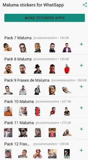 Play Stickers de Maluma para WhatSapp - WAStickers as an online game Stickers de Maluma para WhatSapp - WAStickers with UptoPlay