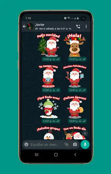 Play stickers de navidad  and enjoy stickers de navidad with UptoPlay