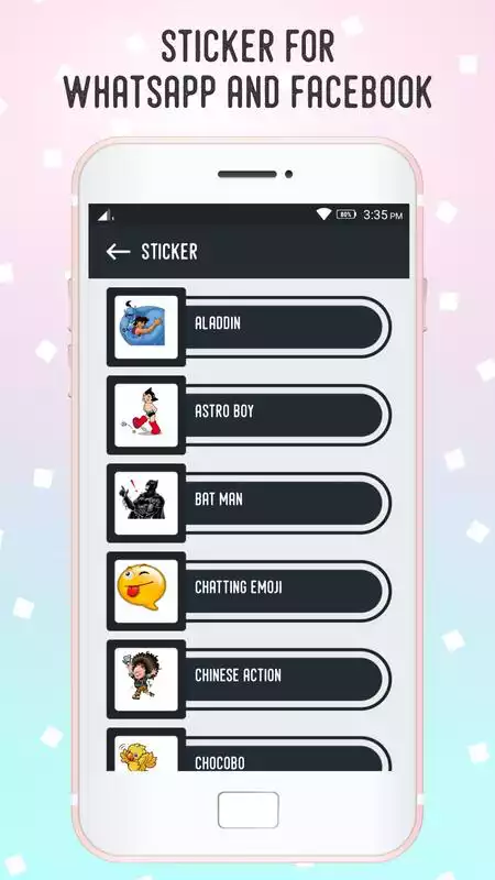 Play Stickers For WhatsApp  Facebook - emoji emotions