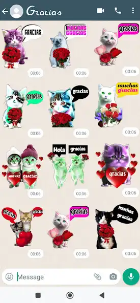 Play stickers gracias as an online game stickers gracias with UptoPlay