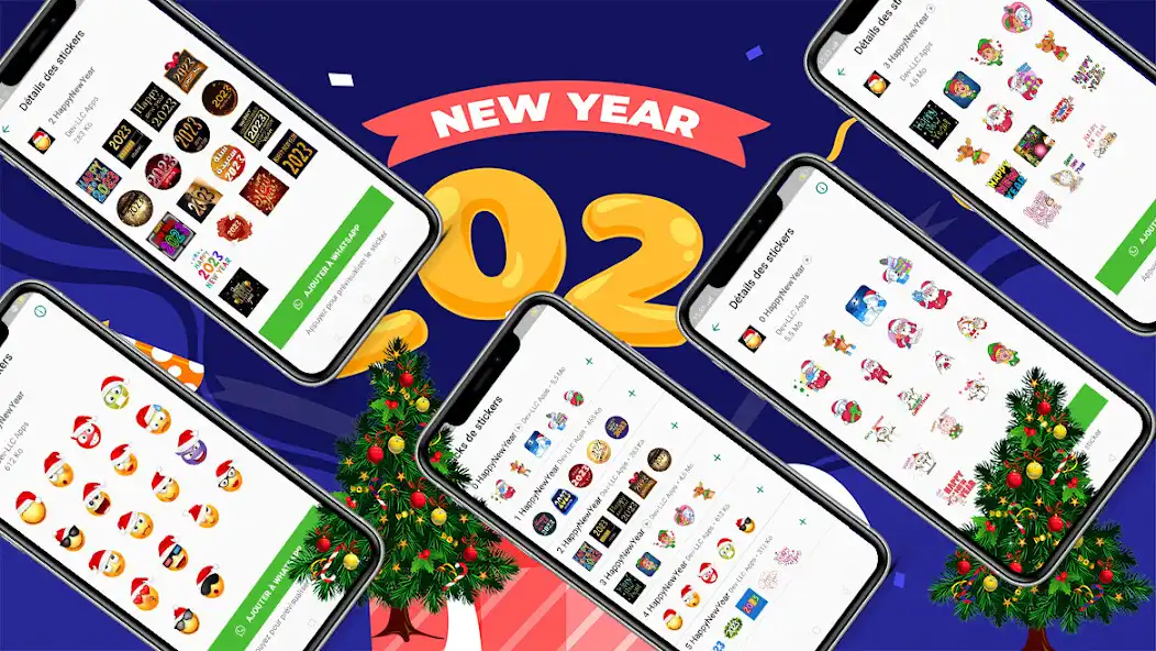 Play stickers happy new year 2023  and enjoy stickers happy new year 2023 with UptoPlay