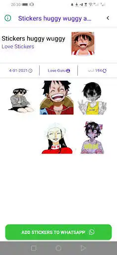 Play Stickers huggy wuggy anime  and enjoy Stickers huggy wuggy anime with UptoPlay