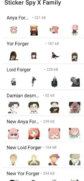 Play Sticker Spy X Family  and enjoy Sticker Spy X Family with UptoPlay