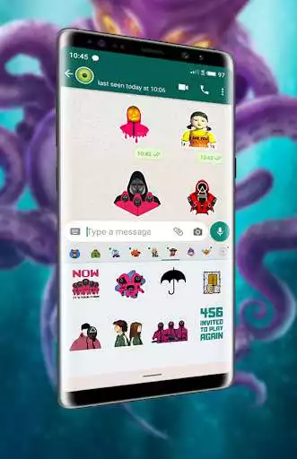 Play Stickers Squid Game as an online game Stickers Squid Game with UptoPlay
