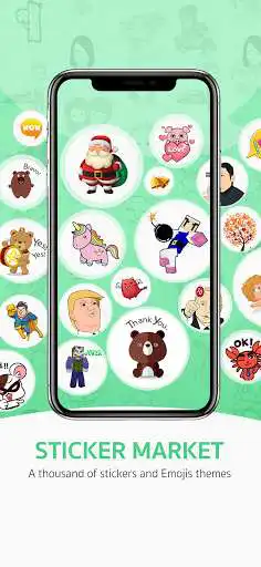 Play Sticker Store : Emoji Keyboard for LINE WhatsApp as an online game Sticker Store : Emoji Keyboard for LINE WhatsApp with UptoPlay