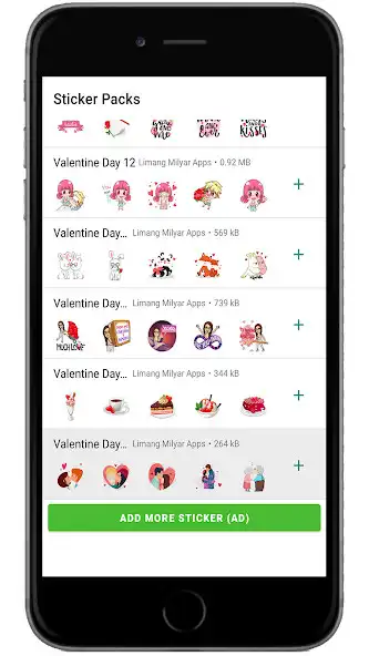 Play Sticker WA Valentine Day 2023 as an online game Sticker WA Valentine Day 2023 with UptoPlay