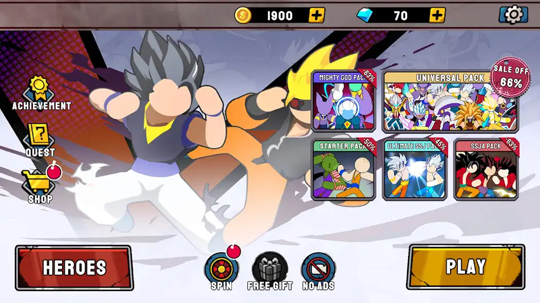 Play Stick Fight-Battle Of Warriors as an online game Stick Fight-Battle Of Warriors with UptoPlay