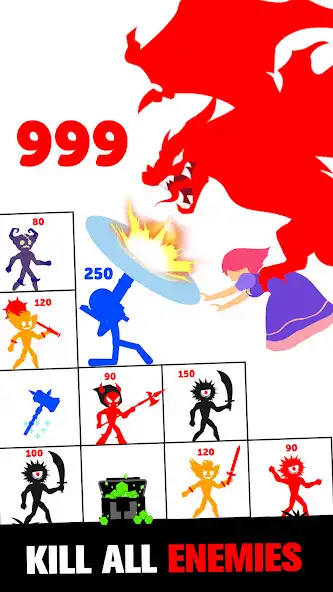 Play Stick Fight: Endless Battle as an online game Stick Fight: Endless Battle with UptoPlay