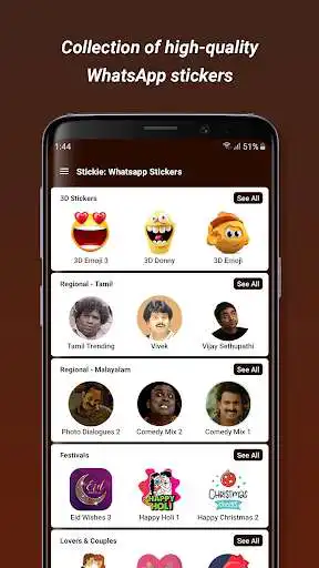 Play Stickie: Social Stickers 3D  and enjoy Stickie: Social Stickers 3D with UptoPlay