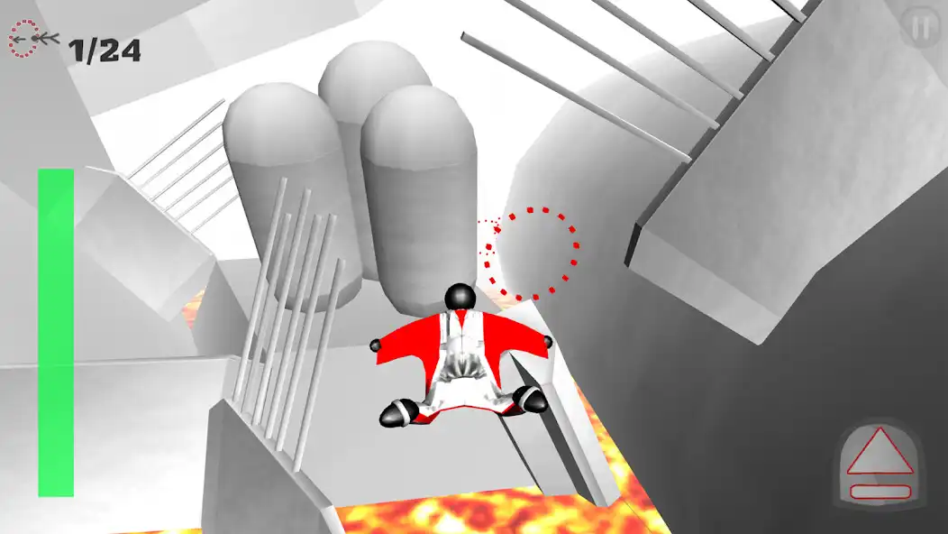 Play Stickman 3D Wingsuit as an online game Stickman 3D Wingsuit with UptoPlay