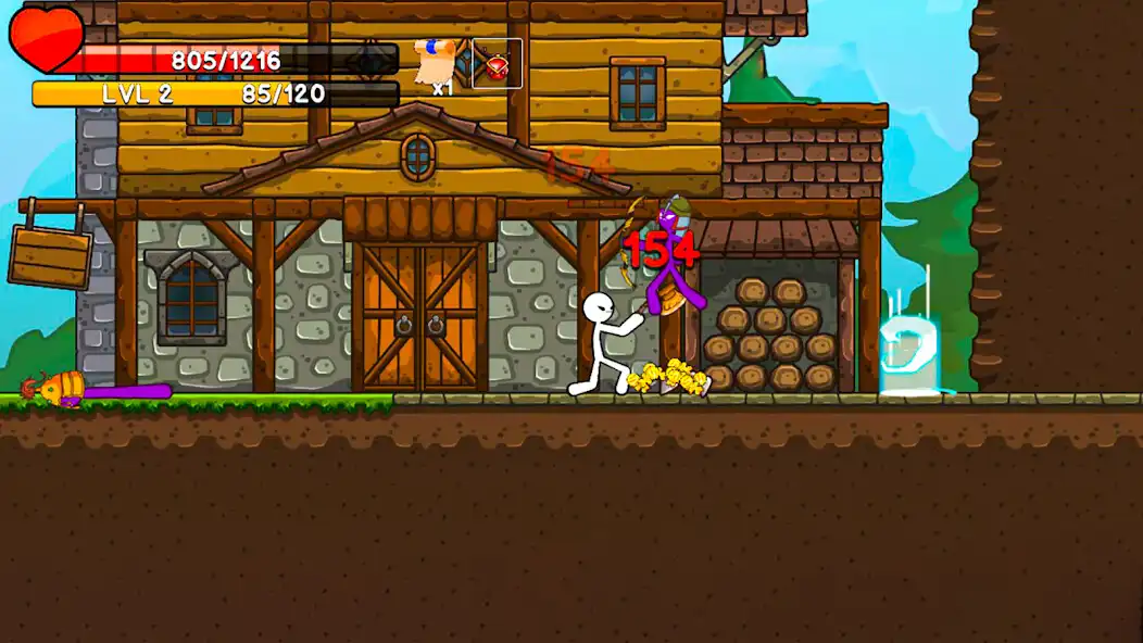 Play Stickman Archero Fight Game as an online game Stickman Archero Fight Game with UptoPlay