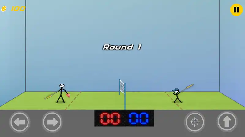Play Stickman Badminton:Passion League Game as an online game Stickman Badminton:Passion League Game with UptoPlay
