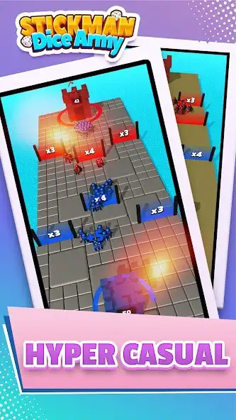 Play Stickman Battle: Dice Army as an online game Stickman Battle: Dice Army with UptoPlay