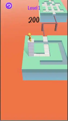 Play Stickman Block Run as an online game Stickman Block Run with UptoPlay