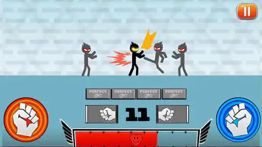 Play Stickman Brawl : Warrior Fighters as an online game Stickman Brawl : Warrior Fighters with UptoPlay