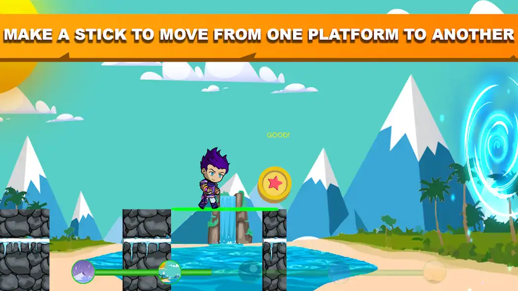 Play STICK MAN BRIDGE RUNNER as an online game STICK MAN BRIDGE RUNNER with UptoPlay