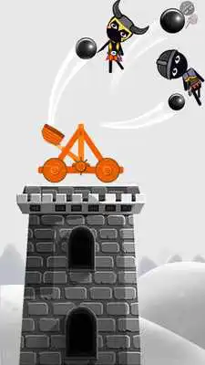 Play Stickman Destruction Catapult